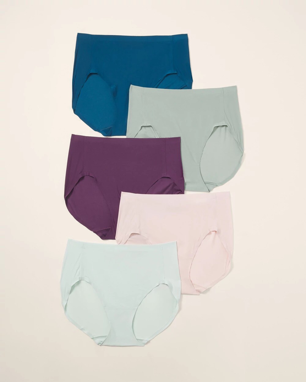 Soft Stretch Modern Brief Panty 5 Pack - BLACKBERRY WINE MULTIPACK | Soma Online