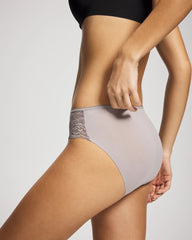Edge Hipster Panty with Lace - MINERAL GRAY | Soma for sale