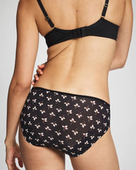 Edge Hipster Panty with Lace - PEACEFUL PETALS MINI BLK | Soma discount