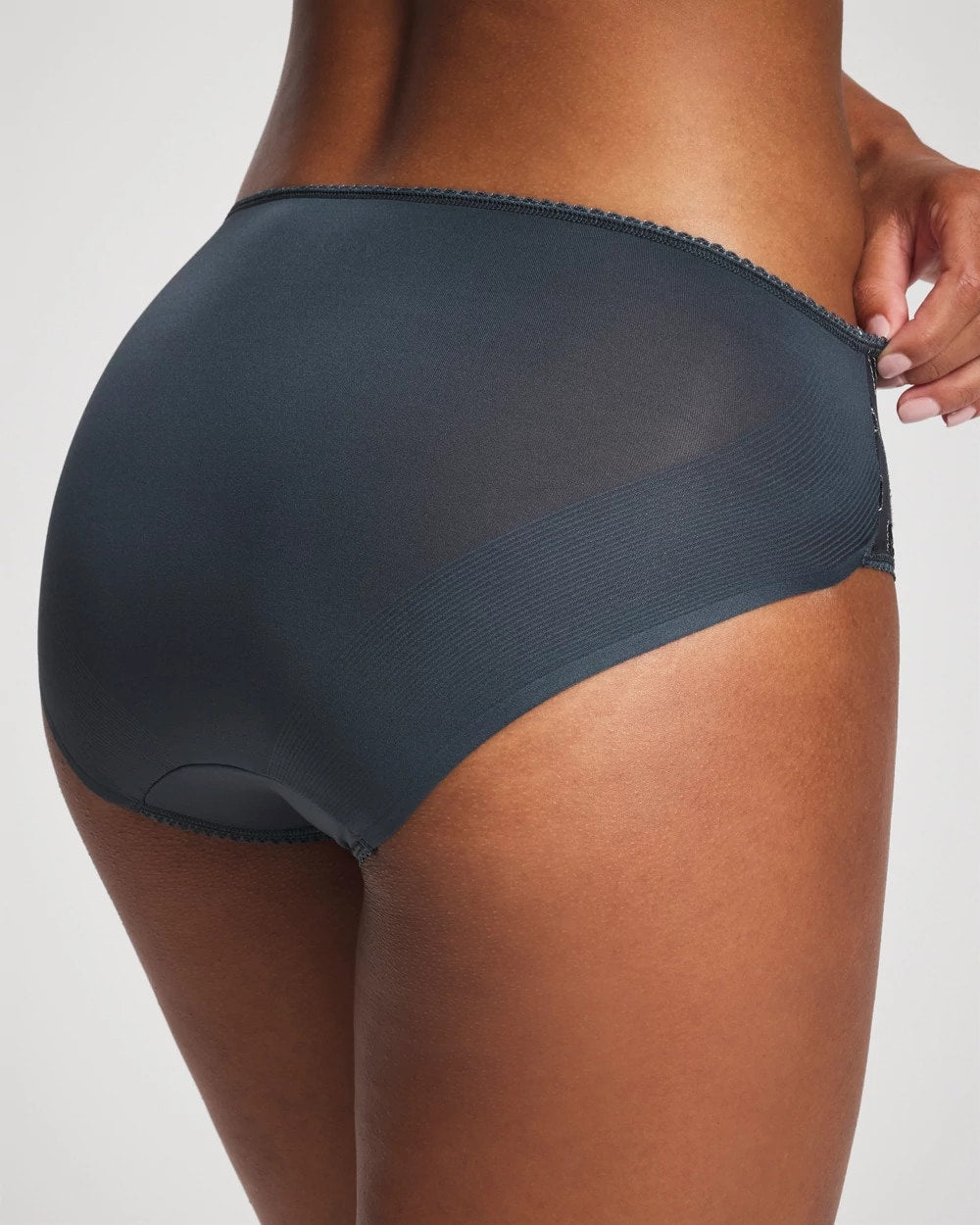 Hipster Panty with Sensuous Lace - PETROL W GREEN MIST | Soma on sale