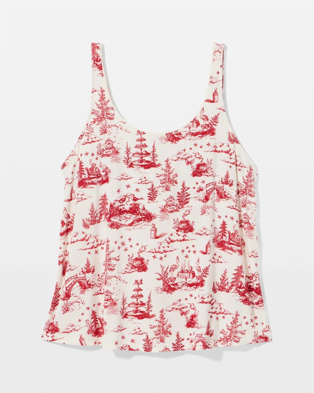 Pajama Tank With Piping - ENCHANTED TOILE CHAMPAGNE | Soma discount