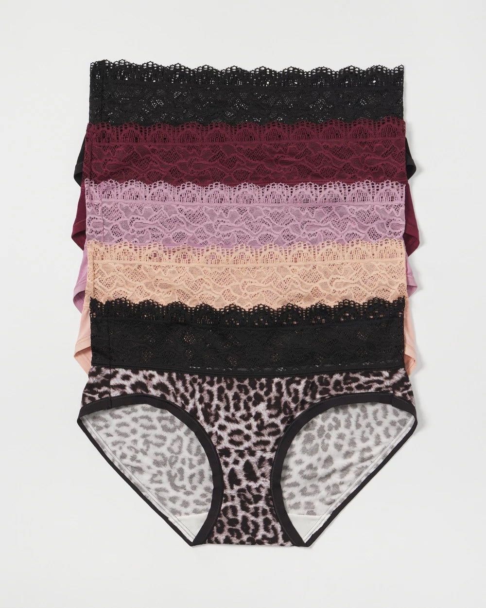 Hipster Panty with Super Soft Enchanting Lace 5 pack - DIVINE LEOPARD MULTI PACK | Soma Online