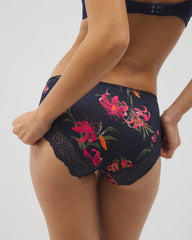 Embraceable Hipster Panty Crochet Lace - LE TIGRE FLORA MINI NAVY | Soma for sale