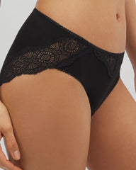 Embraceable Hipster Panty Crochet Lace - BLACK | Soma sale
