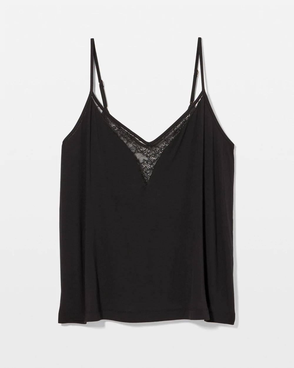 Lace Trim Cami - BLACK | Soma Online