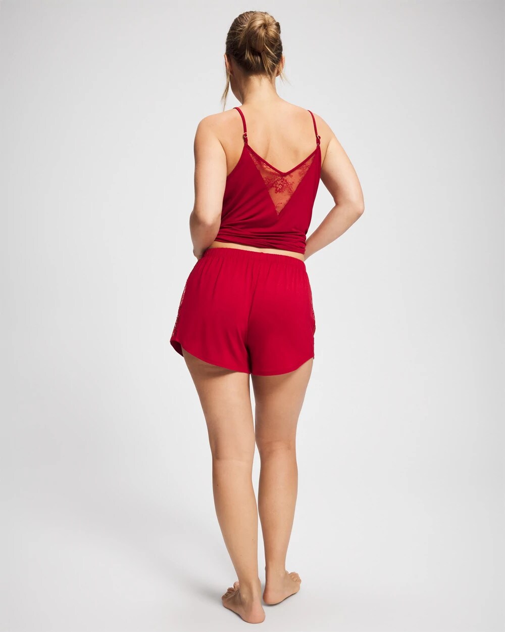 Lace Relaxed Pajama Short - PAINT THE TOWN RED | Soma for sale