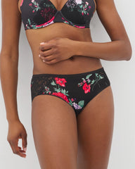 Hipster Panty with Enchanting Lace - RHAPSODY FLORA MINI BLACK | Soma sale