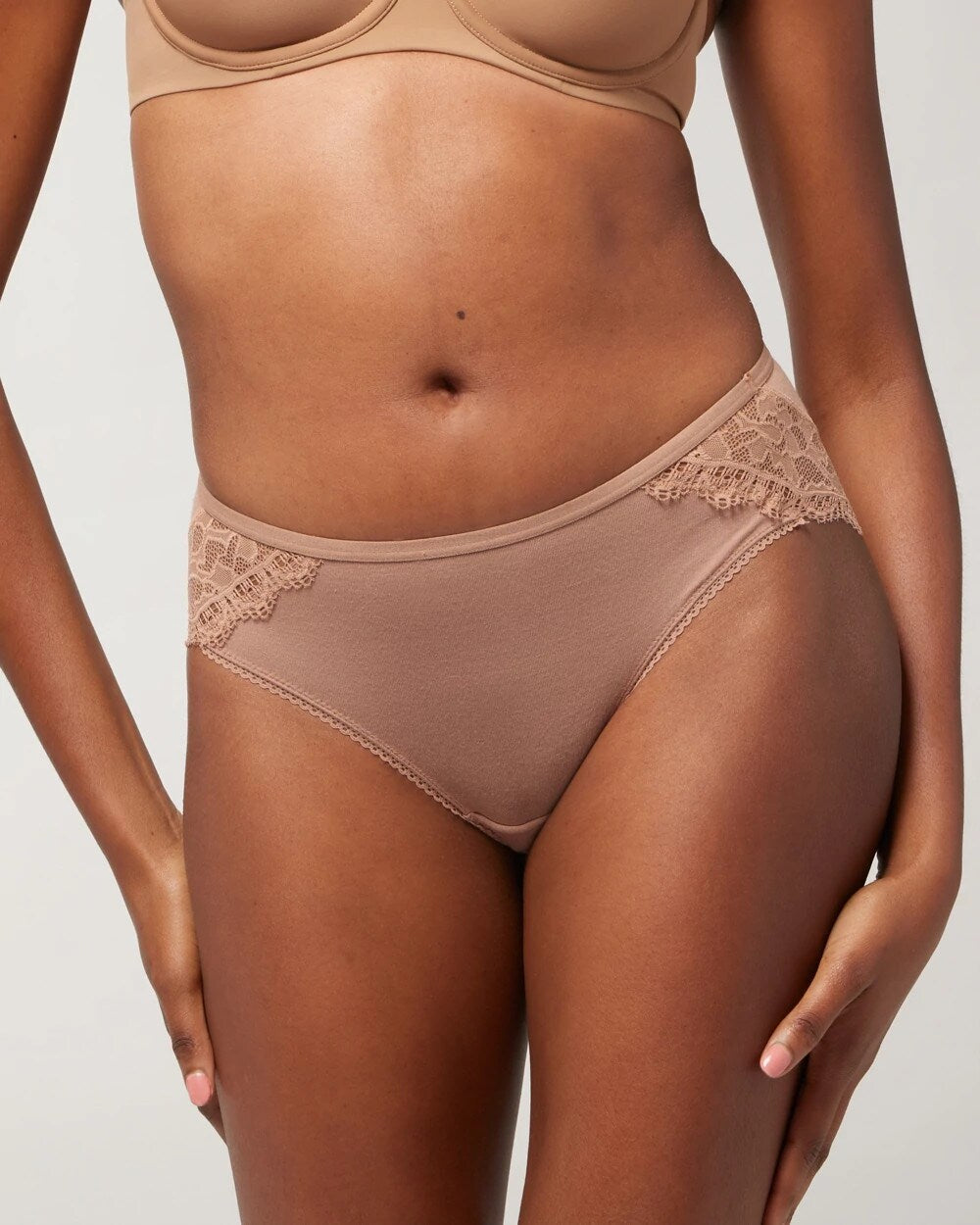 Hipster Panty with Enchanting Lace - WARM SIENNA | Soma discount