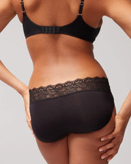 Hipster Panty with Enchanting Lace - BLACK | Soma near me