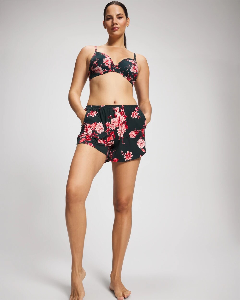 Pajama Short - COTTAGE FLORAL GREEN | Soma discount