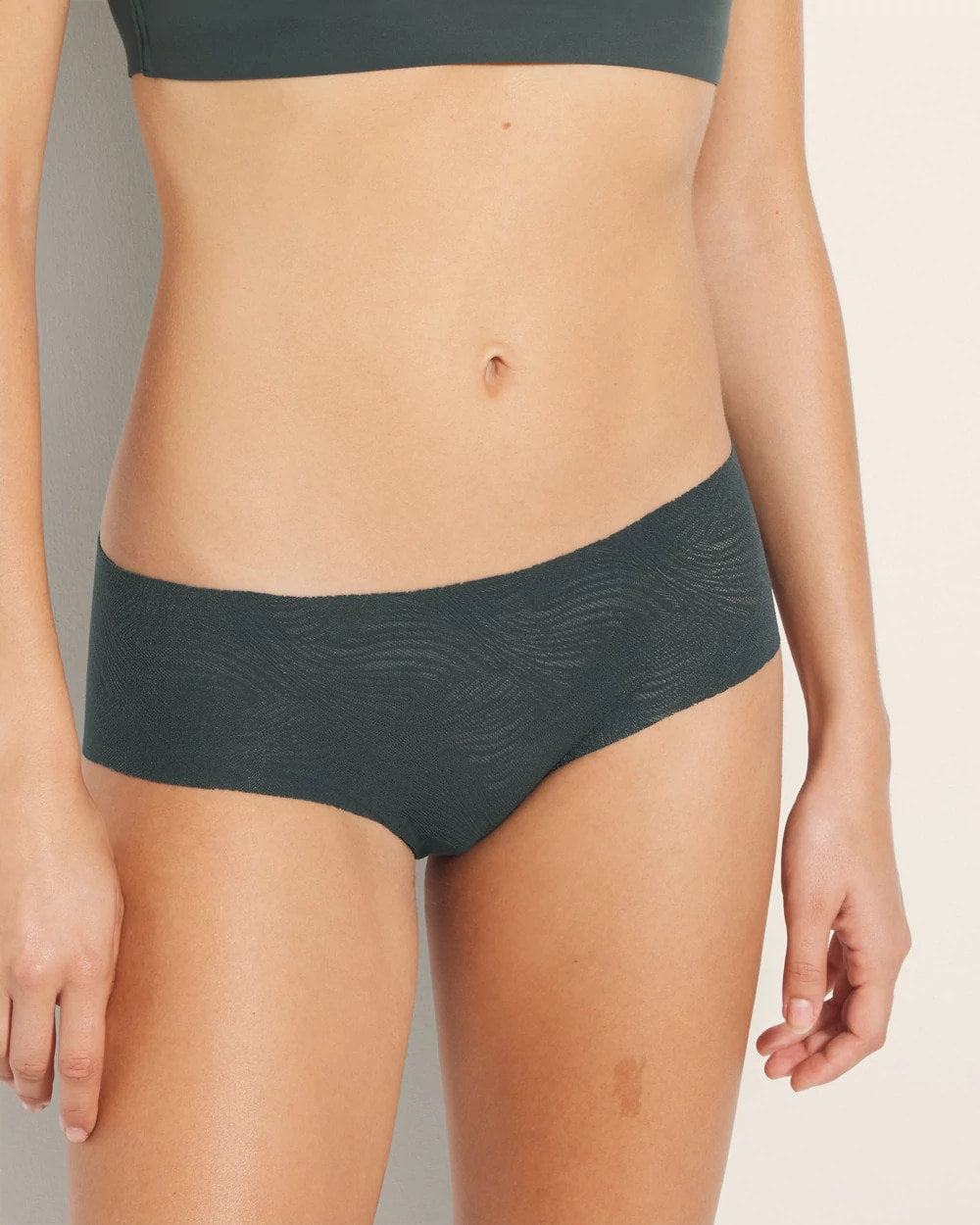 Hipster Panty with Lace - DARK EVERGLADE | Soma on sale