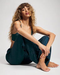 Jacquard Dot Satin Relaxed Pant - DRAMA DOTS DARK HARBOUR | Soma sale