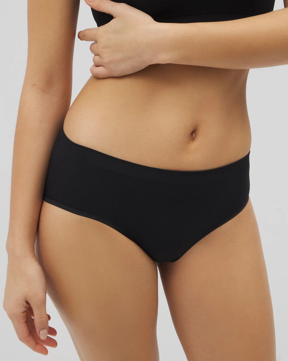 Seamless Rib Hipster Panty - BLACK | Soma sale