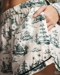Piped Boxer Pajama Short - ENCHANTED TOILE GREEN | Soma discount