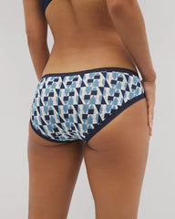 Cotton Hipster Panty with Lace Trim - PRISM GEO MINI NAVY | Soma sale