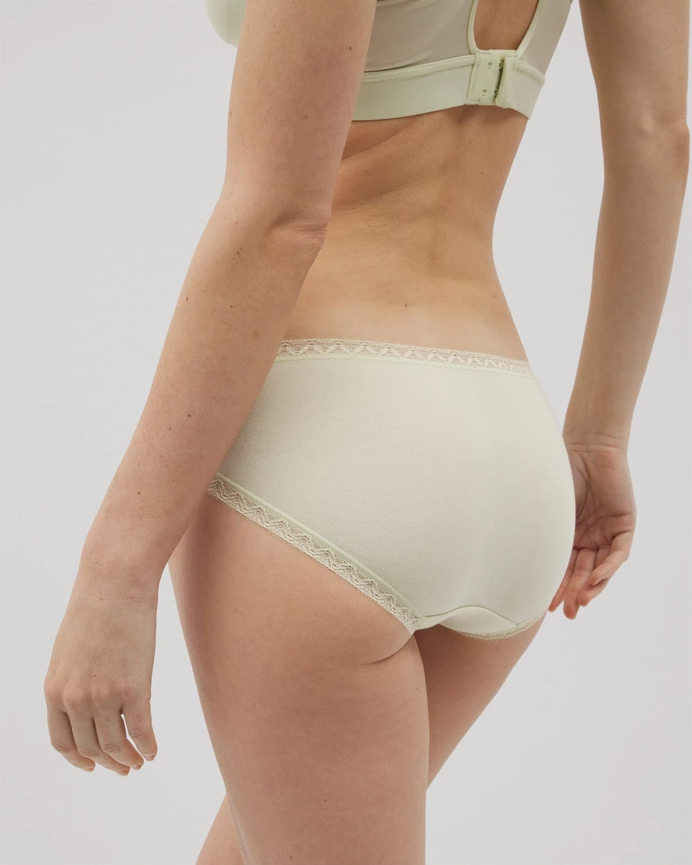 Cotton Hipster Panty with Lace Trim - ALOE WASH | Soma discount