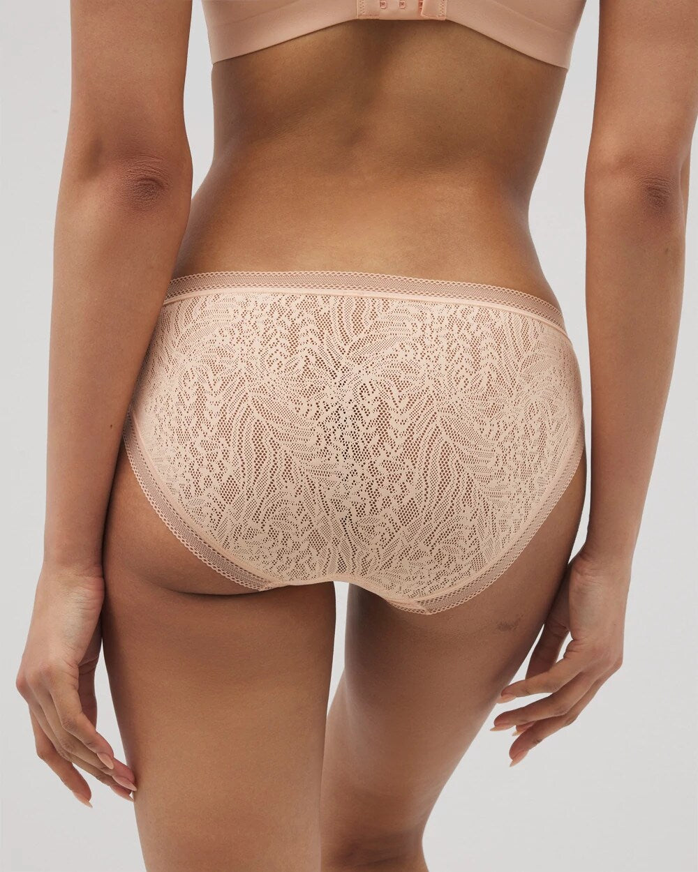 Soma Hipster Panty with Stretch Lace - PEACH PARFAIT | Soma discount