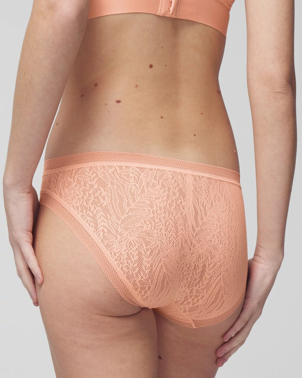 Soma Hipster Panty with Stretch Lace - APRICOTTA | Soma outlet