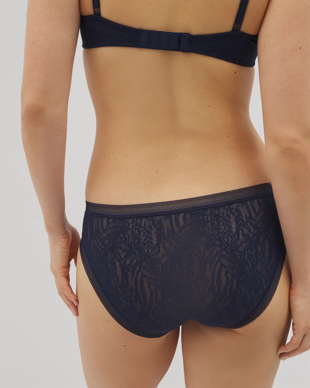 Soma Hipster Panty with Stretch Lace - NIGHTFALL NAVY | Soma near me