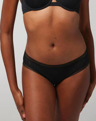 Soma Hipster Panty with Stretch Lace - BLACK | Soma on sale