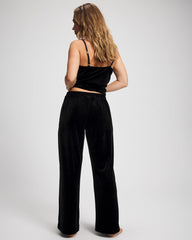 Velvet Relaxed Pajama Pant - BLACK | Soma discount