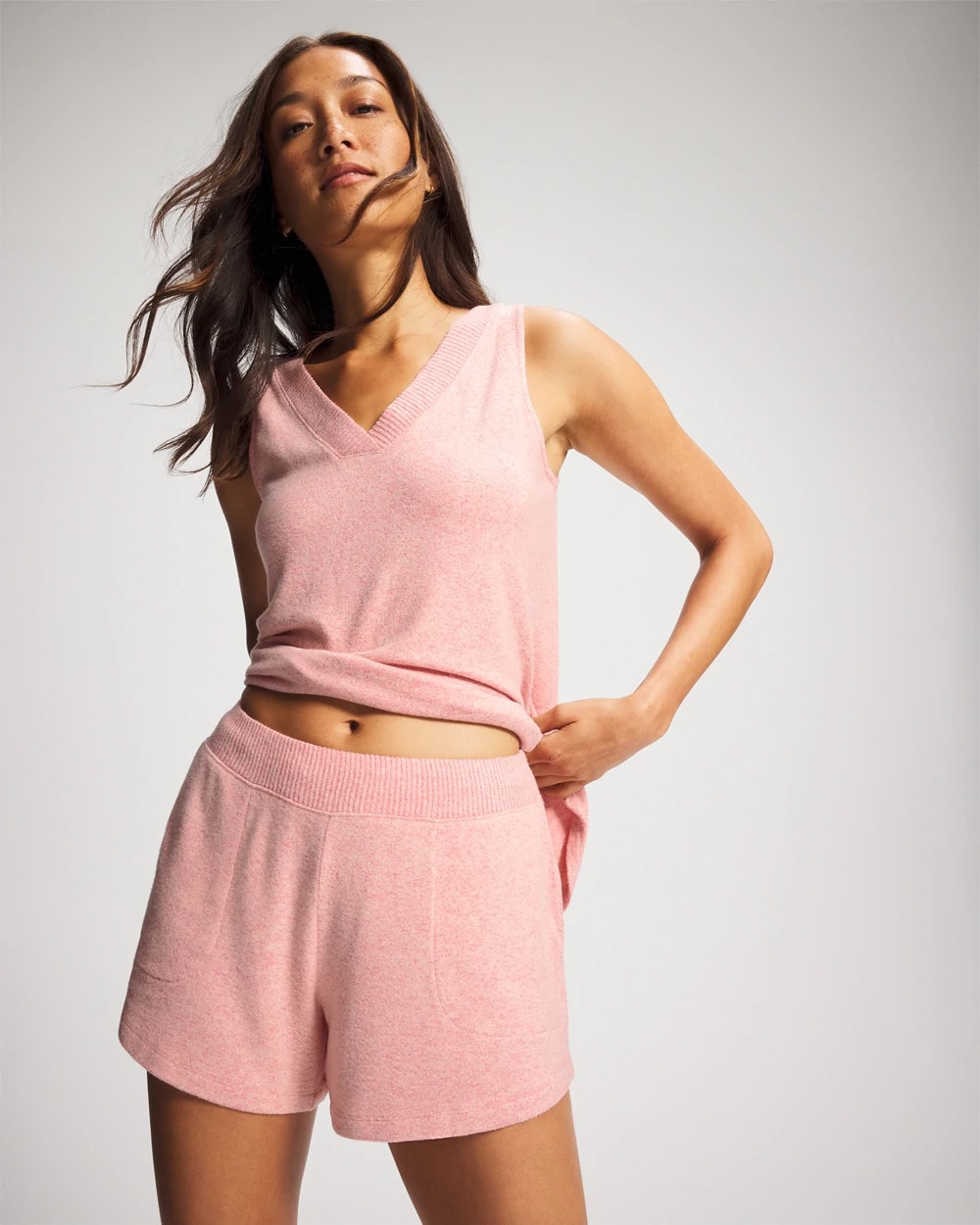 CozyLuxe Pajama Short - CAMEO PINK/DUSTY ROSE | Soma for sale