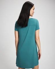 Short-Sleeve Sleepshirt - CERULEAN TEAL | Soma on sale
