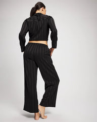 Shadow Stripe Pajama Pant - BLACK | Soma discount