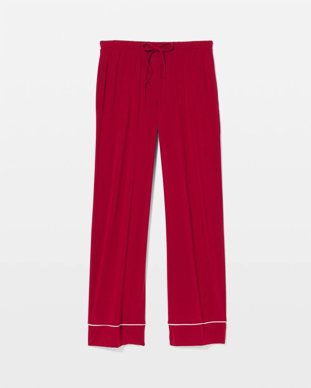 Pajama Pant w/ Cuff and Piping - PAINT THE TOWN RED | Soma Online