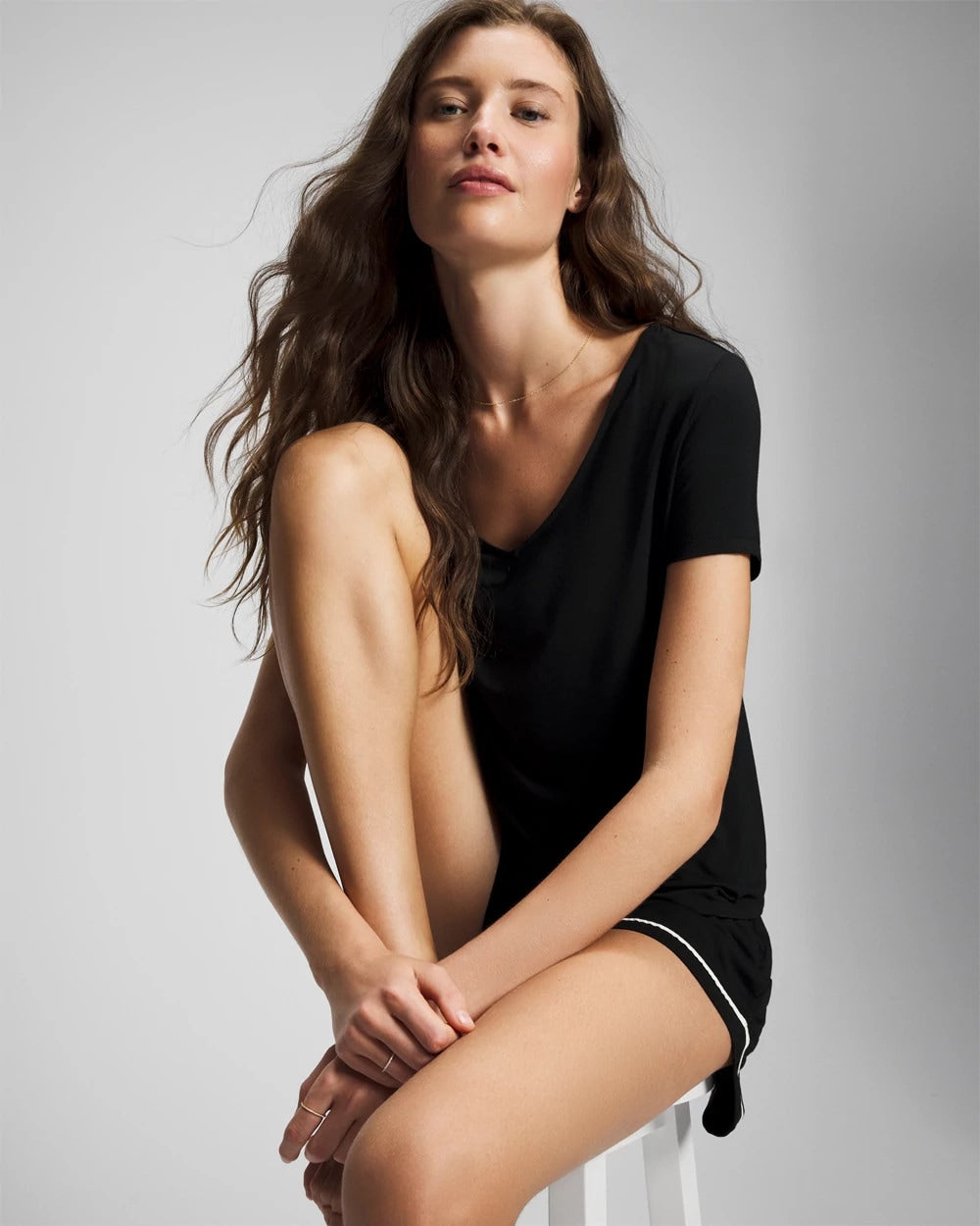 Short Sleeve Pajama Tee - BLACK | Soma outlet