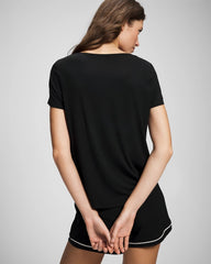 Short Sleeve Pajama Tee - BLACK | Soma outlet