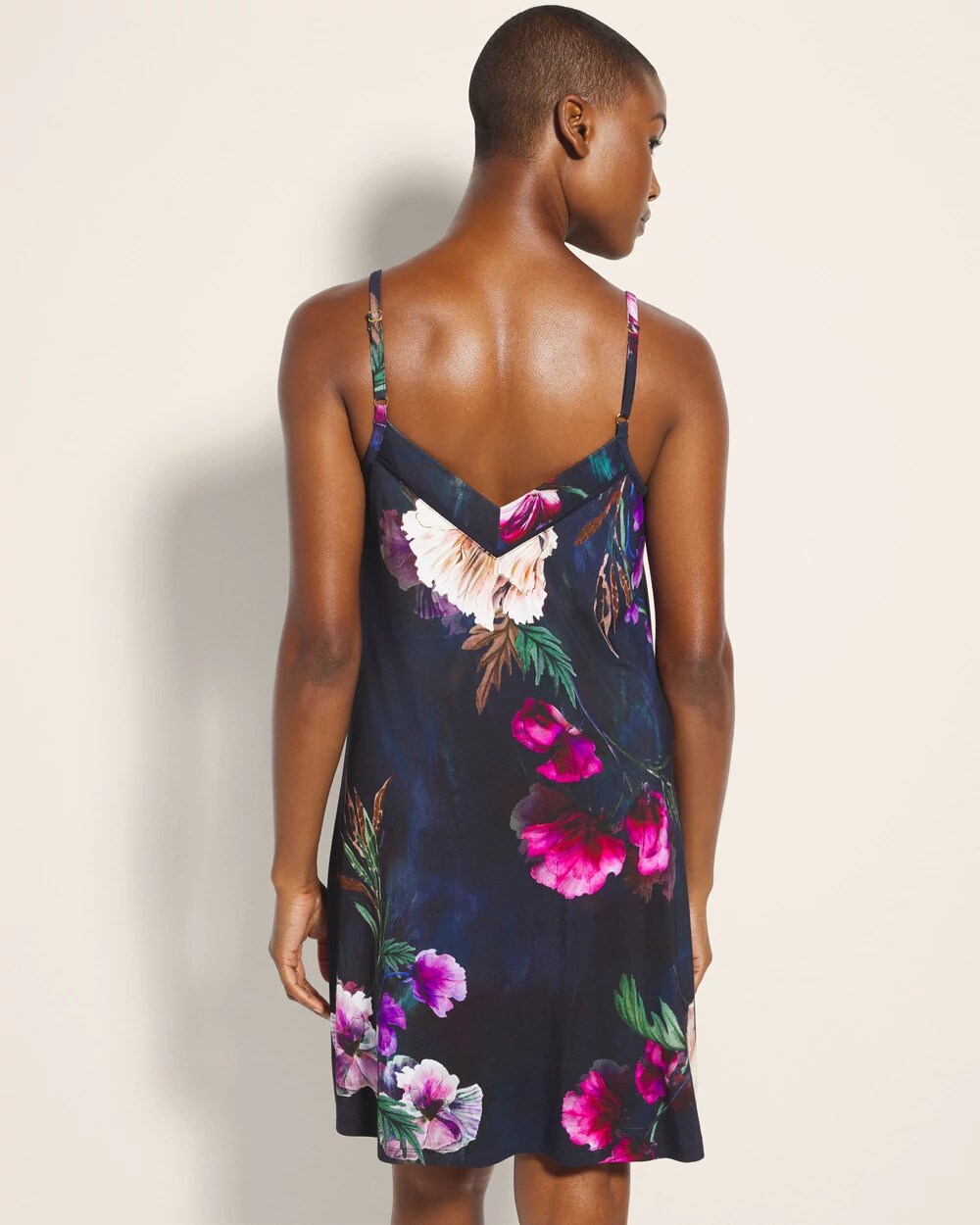 Chemise with Piping - FLEUR EVER DRAMA NAVY | Soma Online