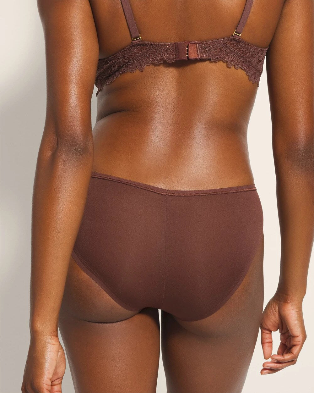 Cheeky Panty with Lace - MOCHA | Soma for sale