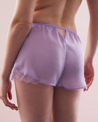 Crinkle Chiffon Tap Pajama Short - JACARANDA | Soma near me