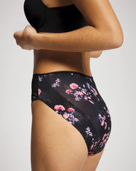 Edge High-Leg Panty with Lace - FLORAL DREAMS BLACK MINI | Soma discount