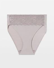 Edge High-Leg Panty with Lace - MINERAL GRAY | Soma Online
