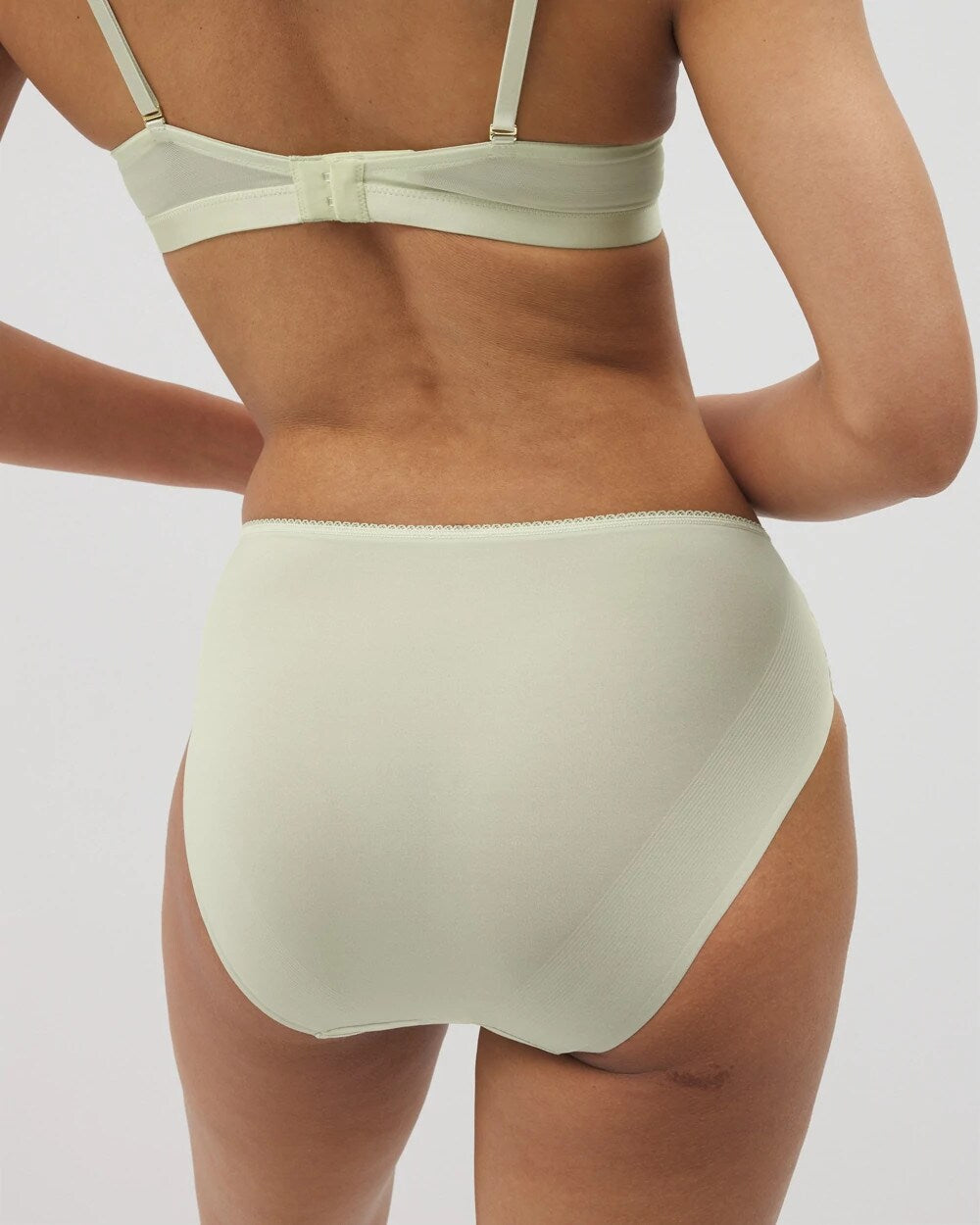 Edge High-Leg Panty with Lace - ALOE WASH | Soma sale
