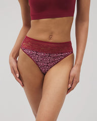 Edge High-Leg Panty with Lace - PLENTIFUL PIECES KISS | Soma Online