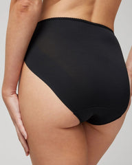 High-Leg Panty with Lace - BLACK | Soma for sale