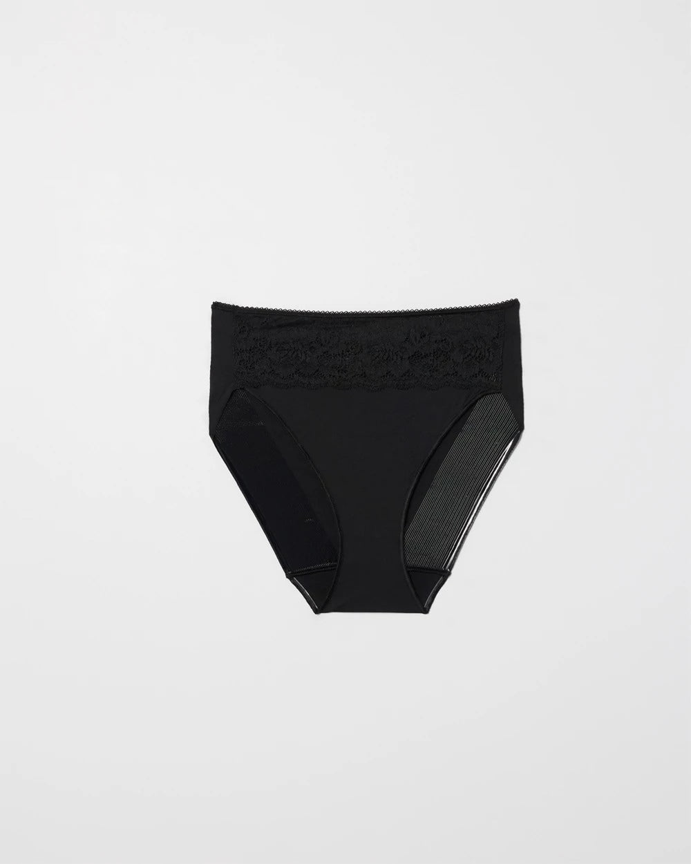 High-Leg Panty with Lace - BLACK | Soma for sale