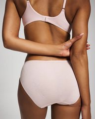 Cotton Blend High-Leg Panty with Lace - PRETTY PINK | Soma discount