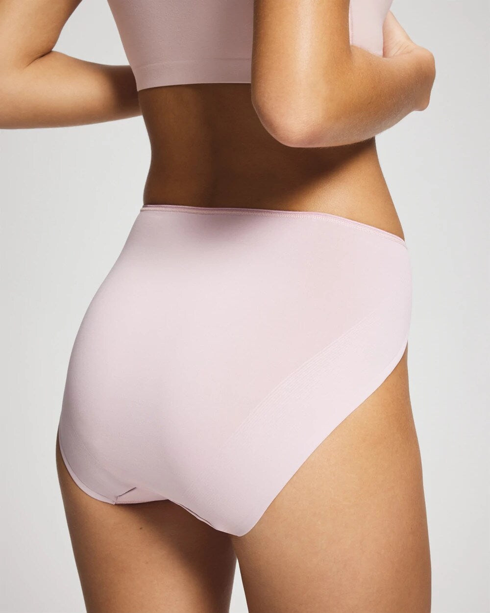 Tummy High-Leg Brief Panty with Lace - AMETHYST BLUSH | Soma sale