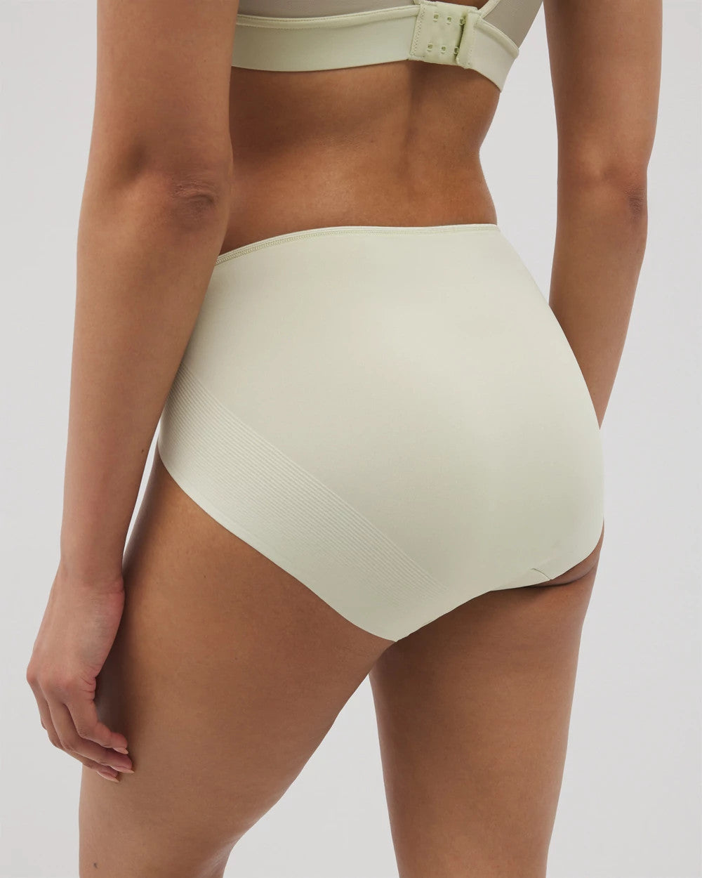 Tummy High-Leg Brief Panty with Lace - ALOE WASH | Soma Online