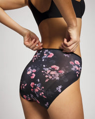 High-Leg Brief Panty - FLORAL DREAMS BLACK MINI | Soma Online