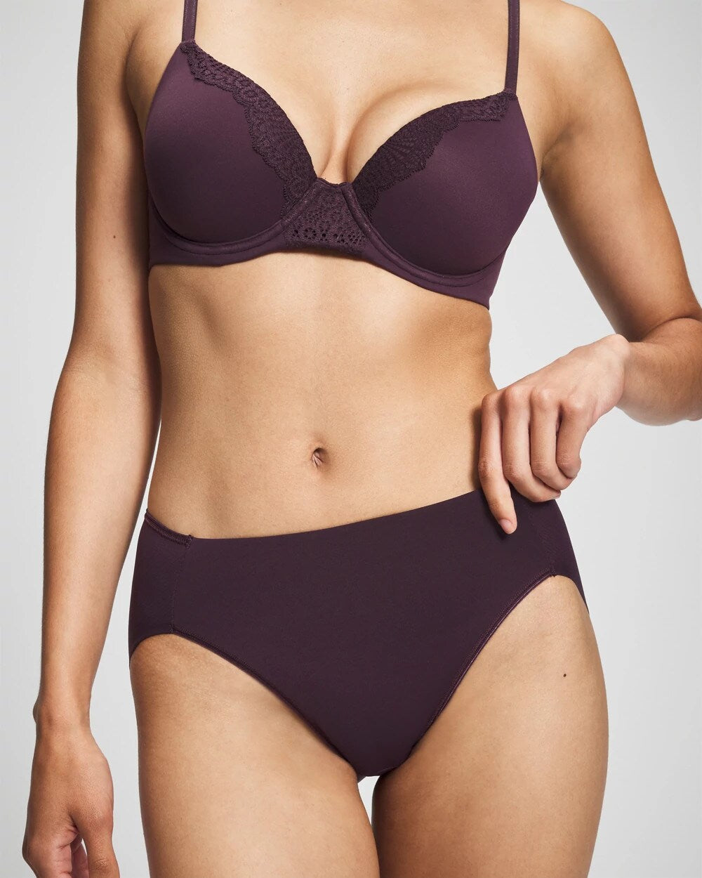 High-Leg Brief Panty - PLUM PERFECT | Soma outlet