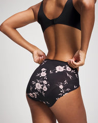 High-Leg Brief Panty - NOSTALGIA FLORA M BLACK | Soma for sale