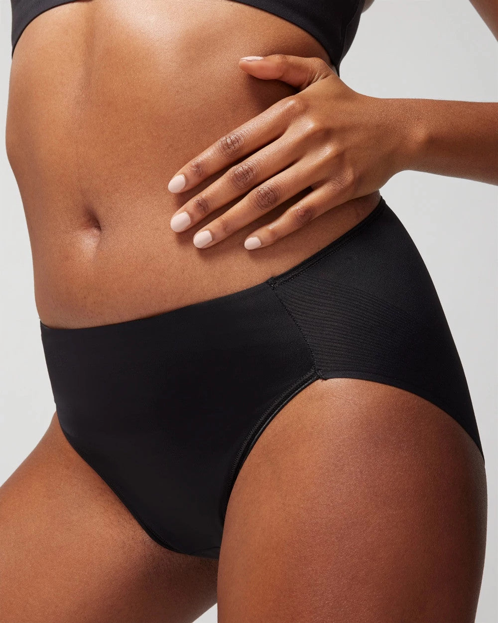 High-Leg Brief Panty - BLACK | Soma on sale