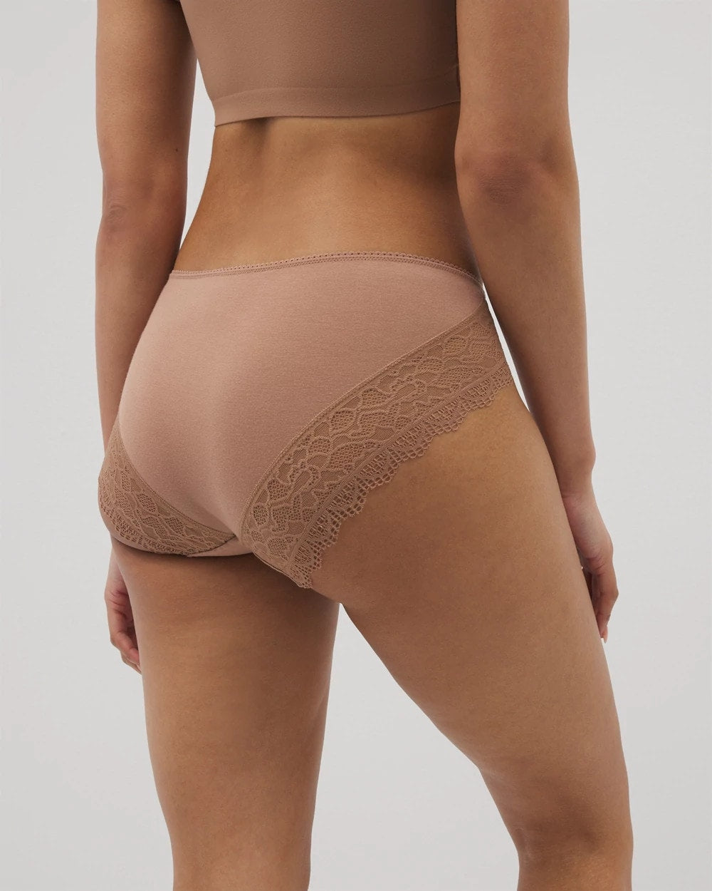 High-Leg Panty with Enchanting Lace - WARM SIENNA | Soma on sale