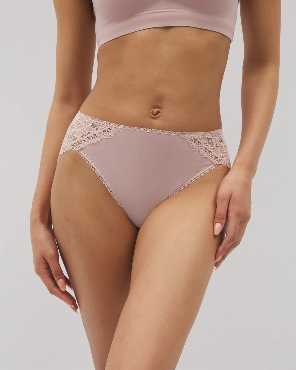 High-Leg Panty with Enchanting Lace - ADOBE ROSE | Soma near me