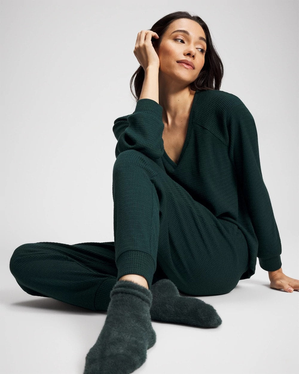 Banded Pajama Bottom - GREEN JOLIE | Soma near me